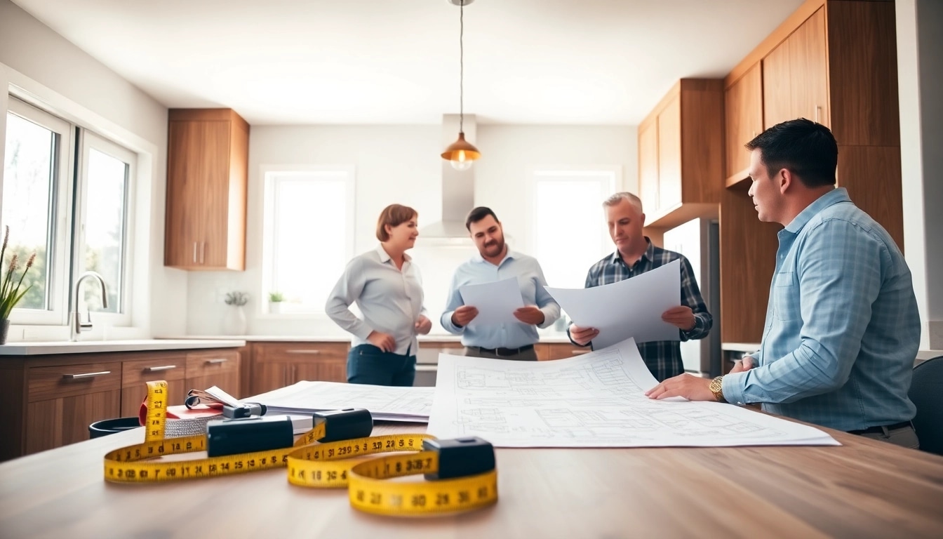 home renovations vancouver in a modern kitchen showing contractors planning improvements