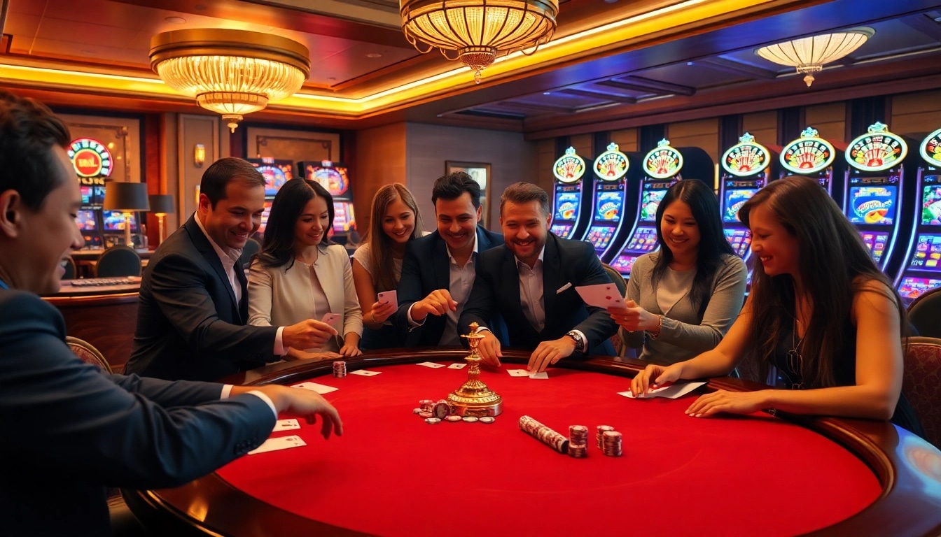 Experience the thrill of Ku88 uy tín with players at a professional casino gaming table.