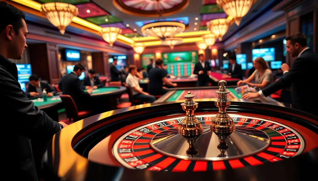 vin88 chính thức roulette table showcasing vibrant chips and players in action