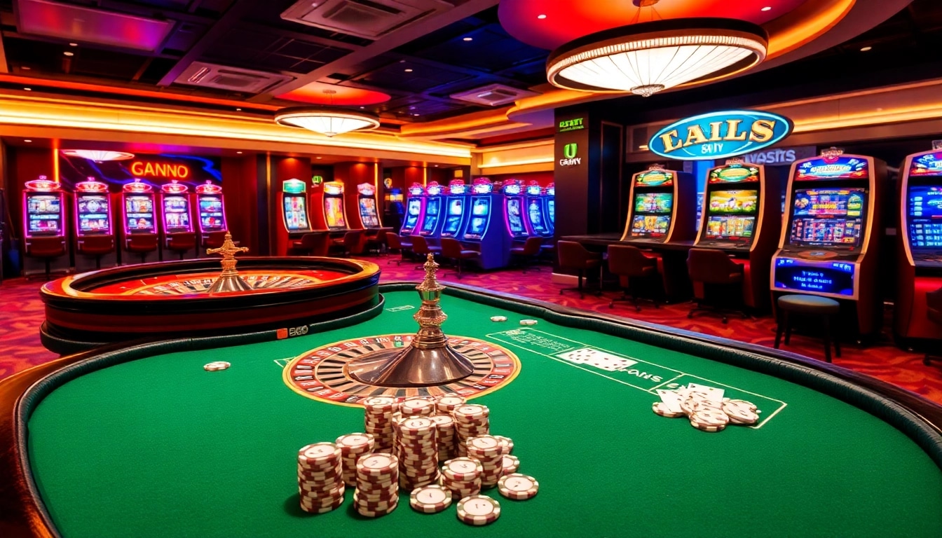 Experience the excitement of gambling at https://f8betb1.com/ with vibrant casino visuals featuring roulette, poker, and slot machines.
