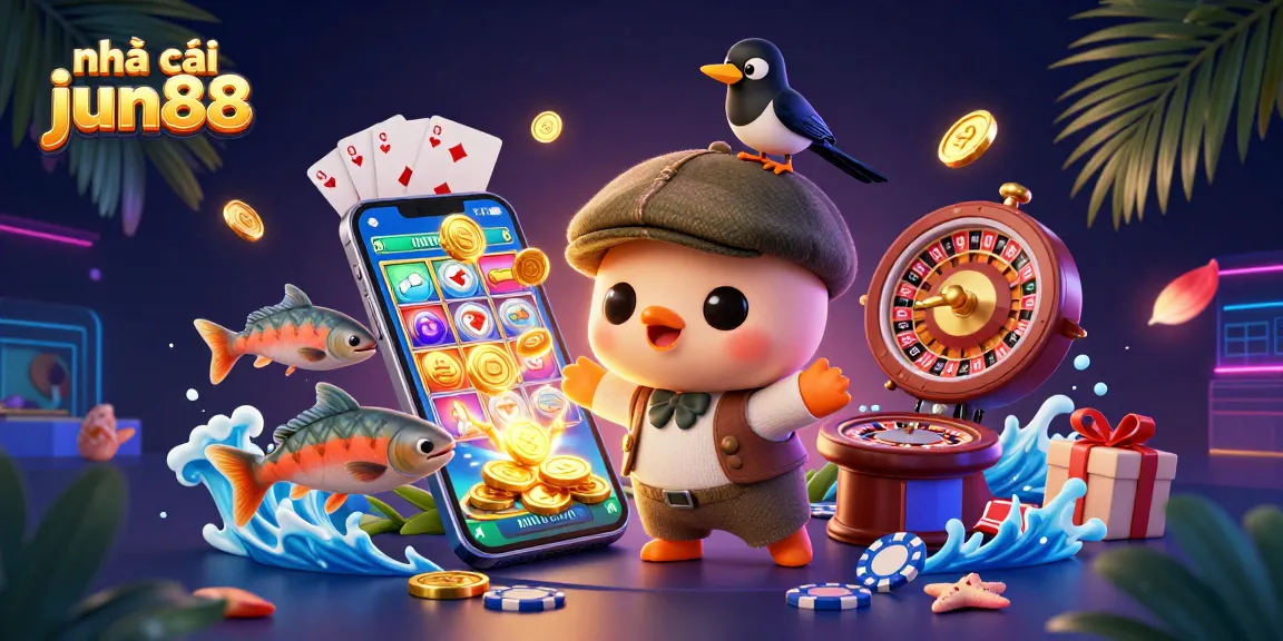 Engage with the fun world of nhà cái jun88 featuring playful characters and exciting game elements.