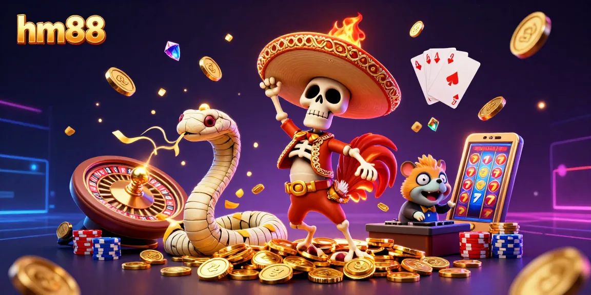 Experience the excitement at HM88 with vibrant casino elements and a lively atmosphere.