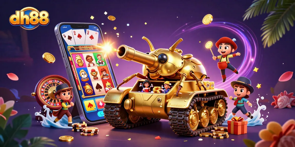 Experience the excitement of dh88 with a dynamic casino scene featuring vibrant games and mega wins.