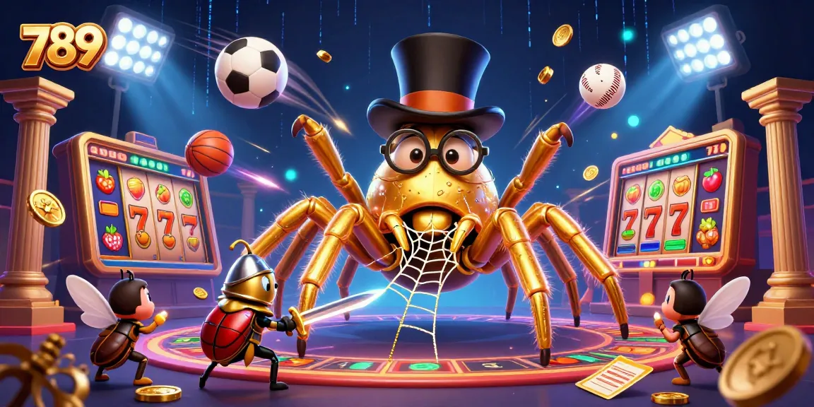 Play thrilling games at 789win with unique characters in a rich casino-themed scene.