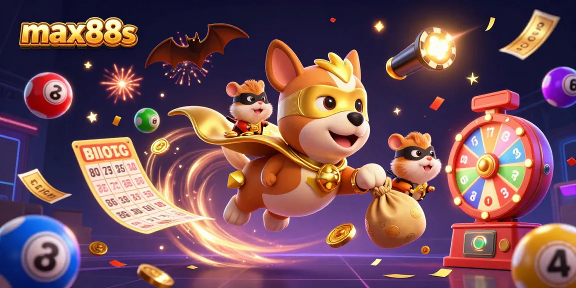 Experience thrilling wins with max88s in an energetic casino adventure filled with colorful lottery elements.