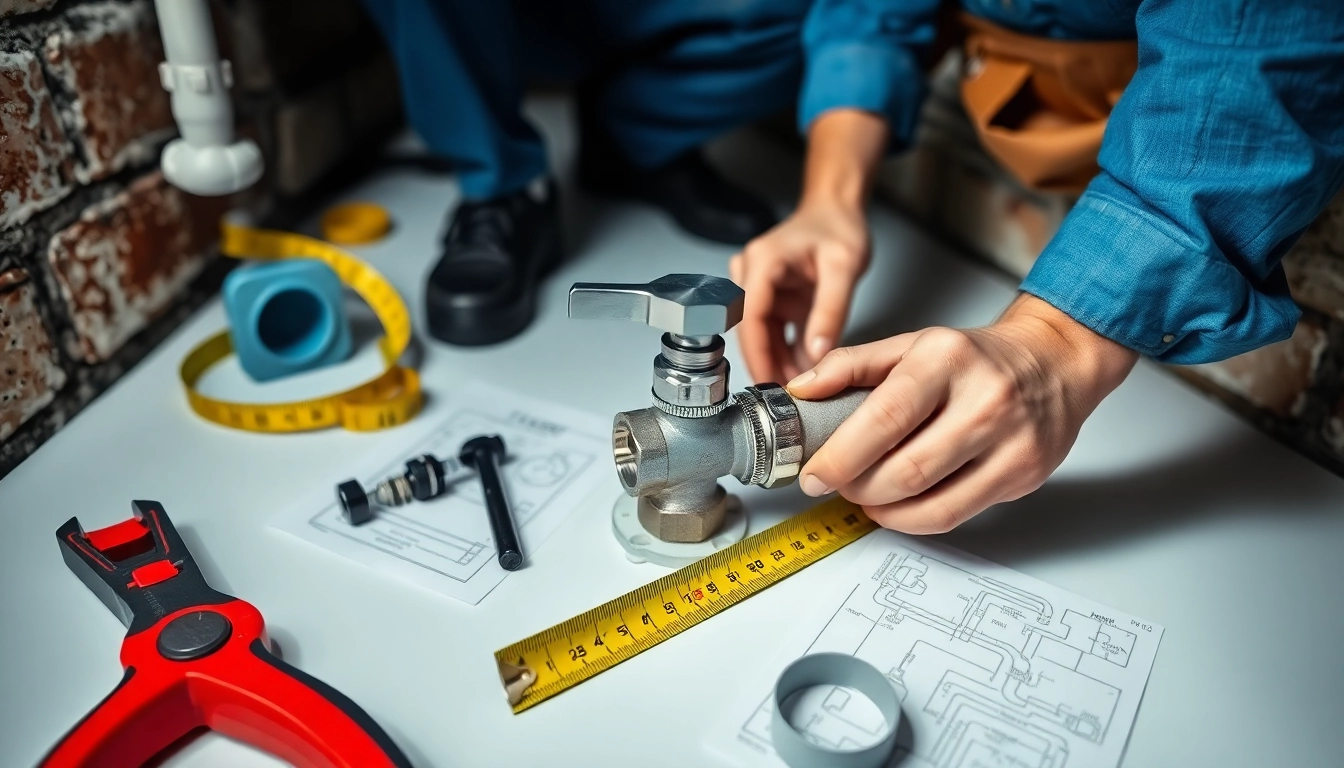 Experience backwater valve installation in Toronto with a plumber at work in a basement.