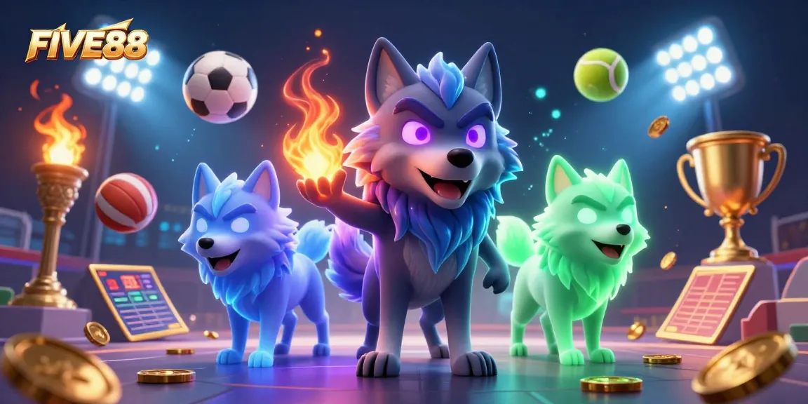 Experience exciting sports betting action at FIVE88 with dynamic gameplay and vibrant graphics