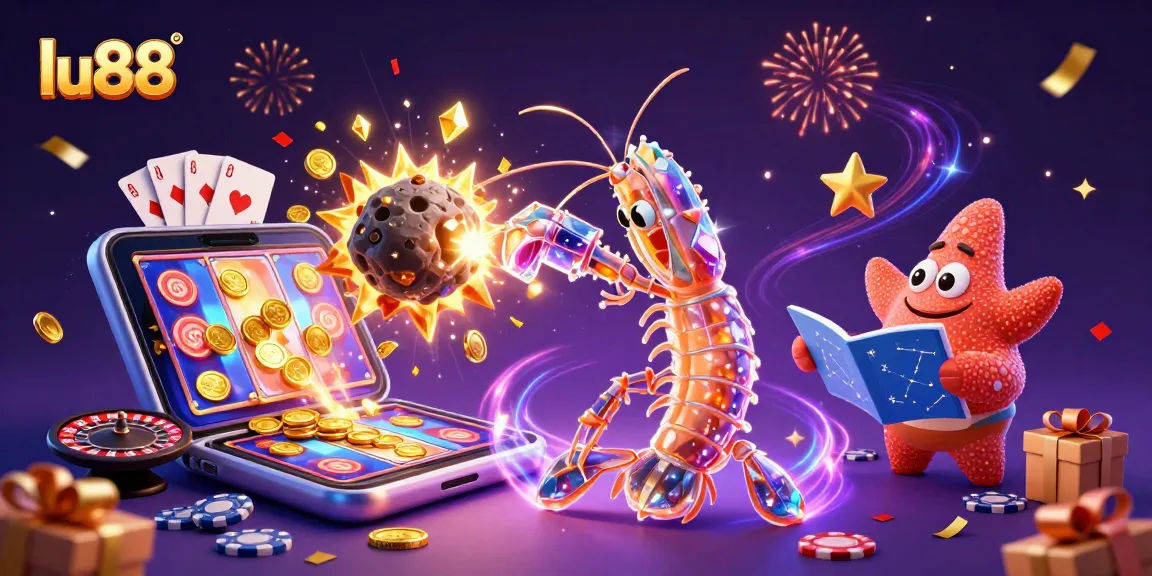 Engage in exciting gaming at lu88 through vibrant 3D slot action with golden coins and festive elements.
