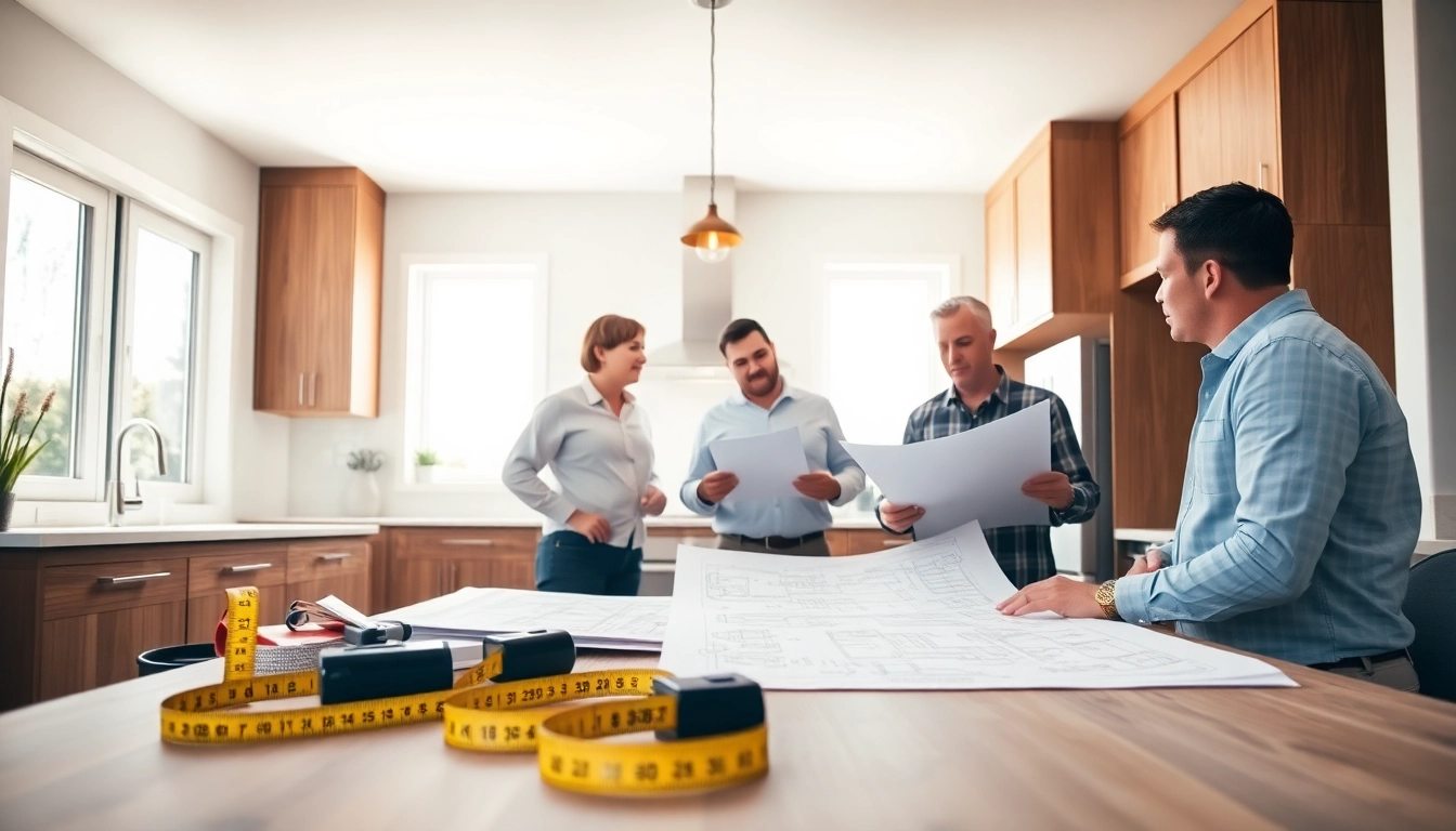 home renovations vancouver in a modern kitchen showing contractors planning improvements