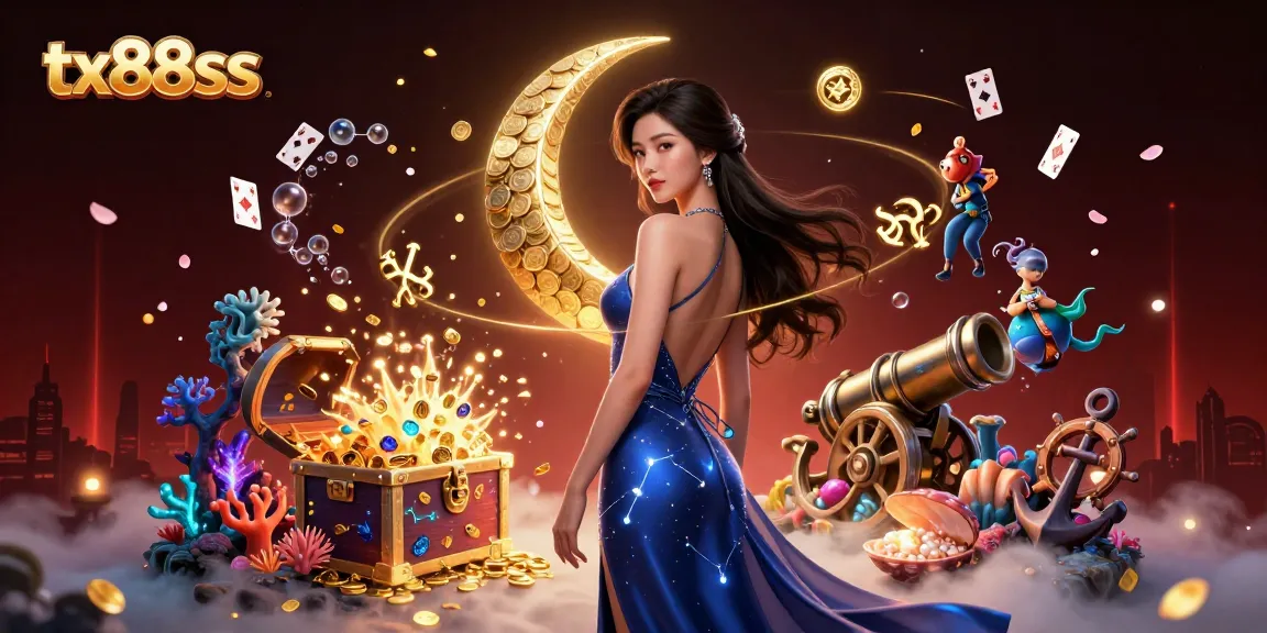 Experience thrilling wins at tx88ss with this vibrant 3D casino illustration featuring rich gaming elements.