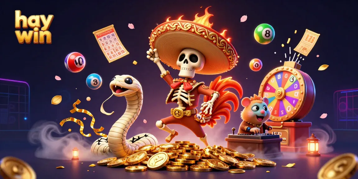 Experience winnings at hay win with colorful lottery elements creating a vibrant gaming atmosphere.