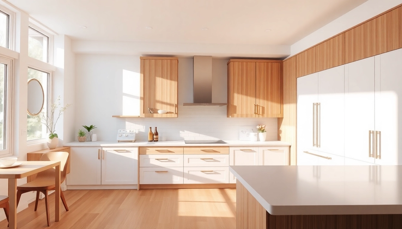 Cabinet Refacing Largo FL showcased in a modern kitchen with sleek cabinets and bright natural light.