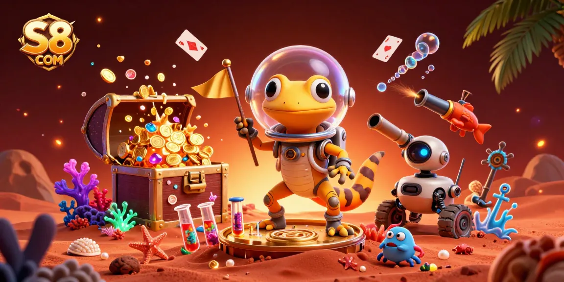 Engage in thrilling gaming at S8 COM with dynamic characters and vibrant casino treasures.