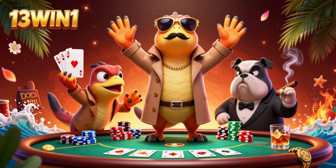 Experience the thrill of 13WIN1 with raptors in disguise entering a VIP casino.