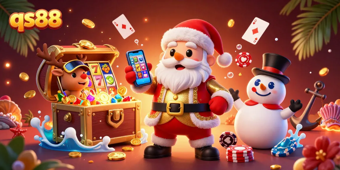 Enjoy exciting jackpot slots with Santa and friends in the vibrant qs88 casino scene.