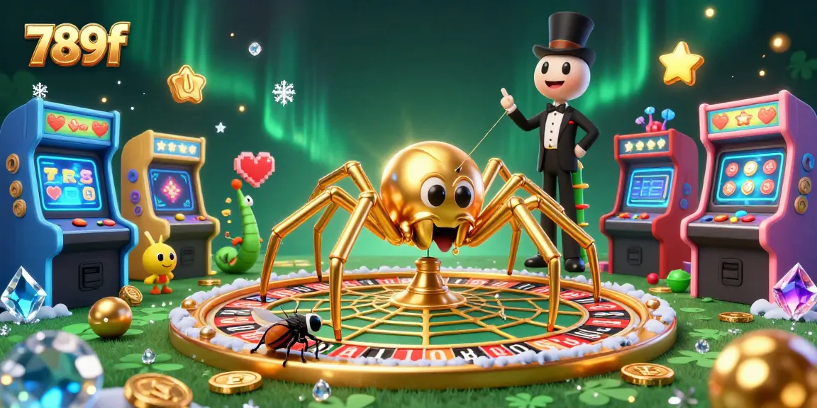 Experience thrilling gameplay at 789f with a vibrant 3D casino scene showcasing a roulette wheel, gaming elements, and engaging characters.