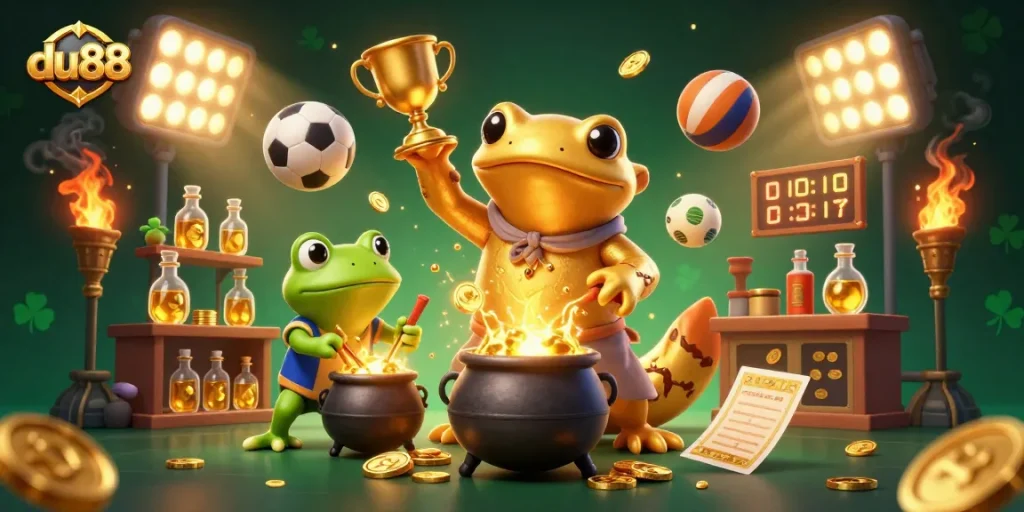 Enjoy thrilling gameplay at du88 with dynamic sports elements and magical gold transformations.